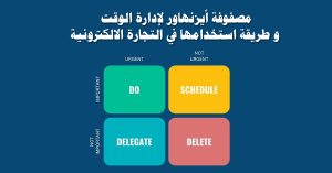 مصفوفة أيزنهاور لإدارة الوقت و طريقة استخدامها في التجارة الالكترونية